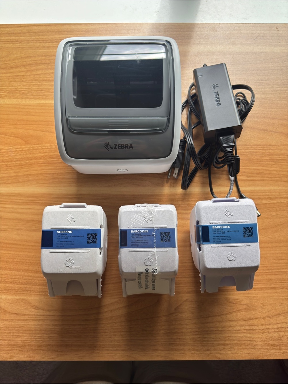 Zebra ZSB-DB14 Printer and labels